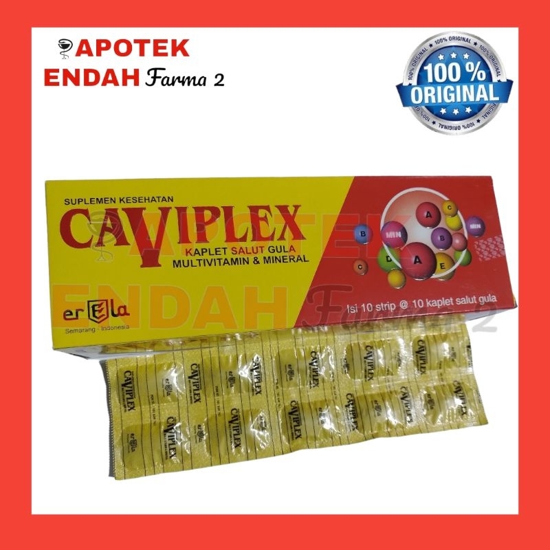 CAVIPLEX TABLET PERBOX vitamin dewasa
