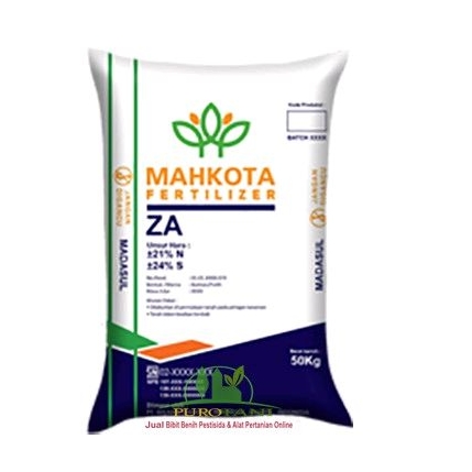 Pupuk ZA Mahkota Ammonium Sulfat  Pupuk ZA Putih Repack 1KG