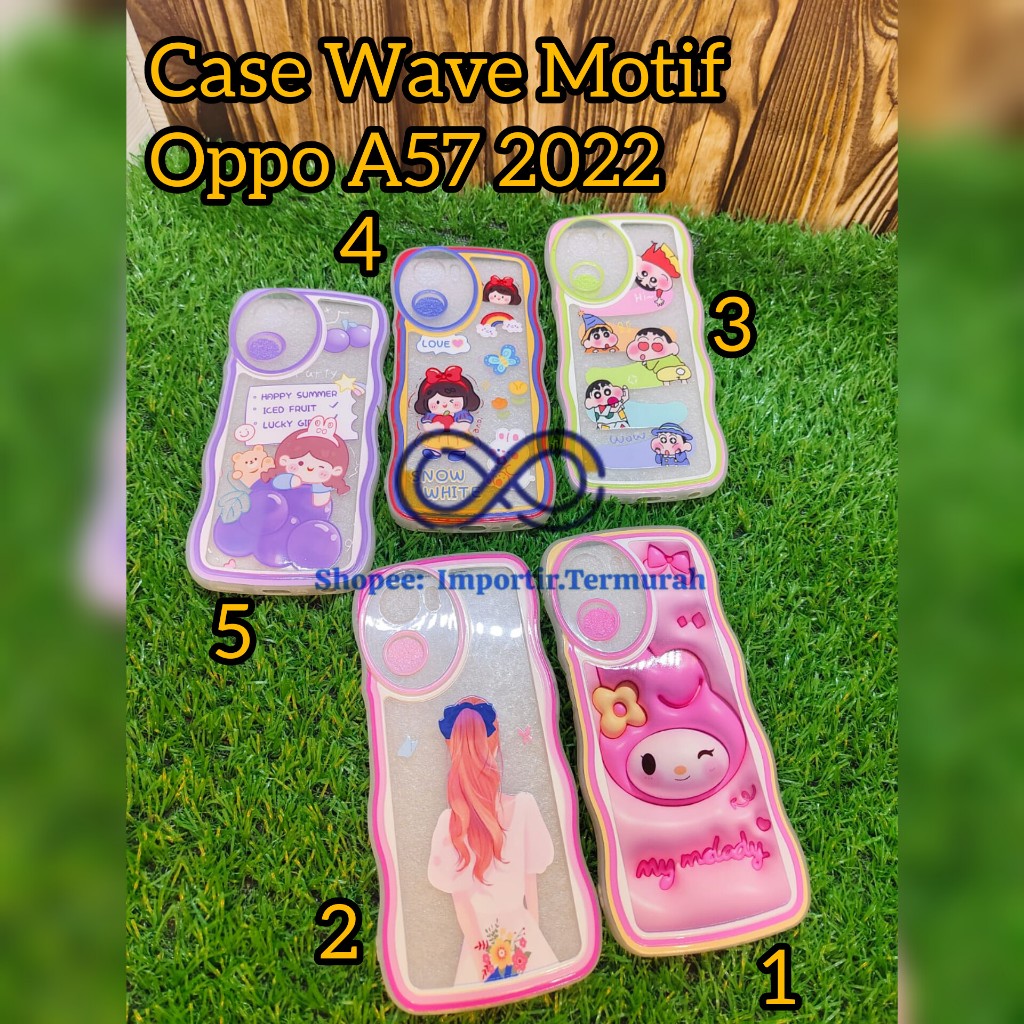 CASE OPPO A57 2022 SILICON GAMBAR KOREA MOTIF