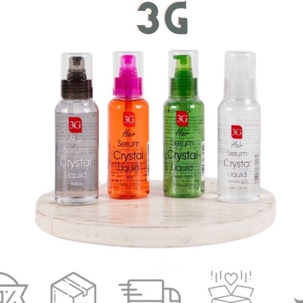3G Hair Serum Crystal Liquid Vitamin Rambut 120ml