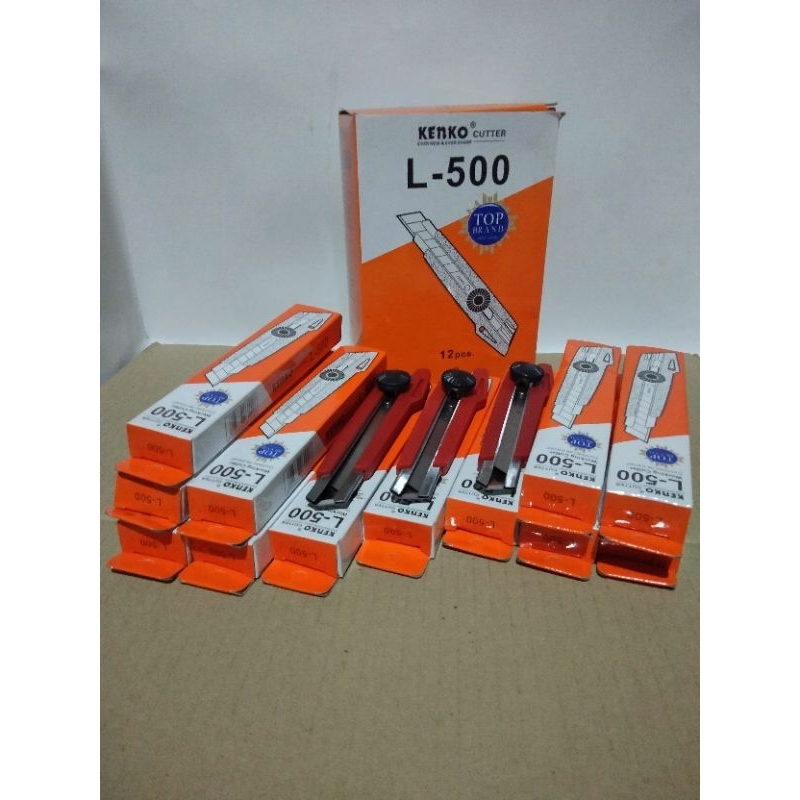 

pisau cutter kenko L-500 (12pcs)