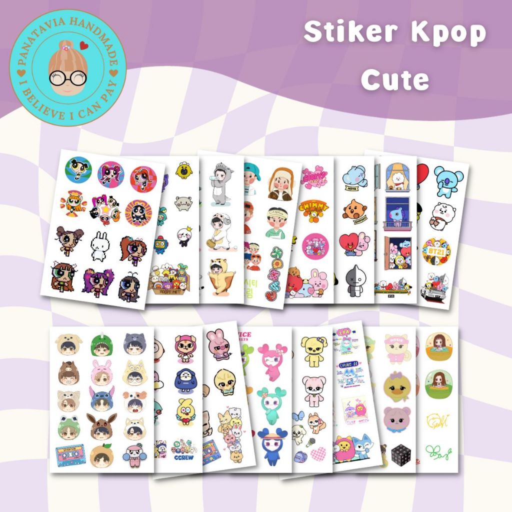 

Stiker Kpop Cute | Stiker Tahan Air | Stiker tahan Cuaca | Stiker estetik | Stiker Korea | Boyband | Girlband