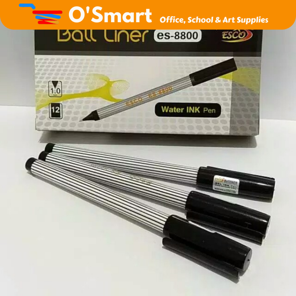 

ESCO Pena Gel Pen Balliner Hitam 1.0 ES-8800 (Per Pcs)