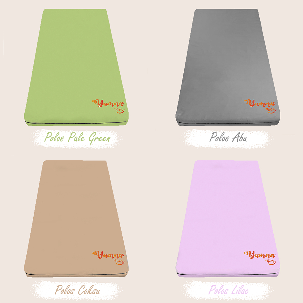 Sprei Resleting Polos 90x200x15 - 90x200x20 Sarung Kasur Resleting Palin/Polos