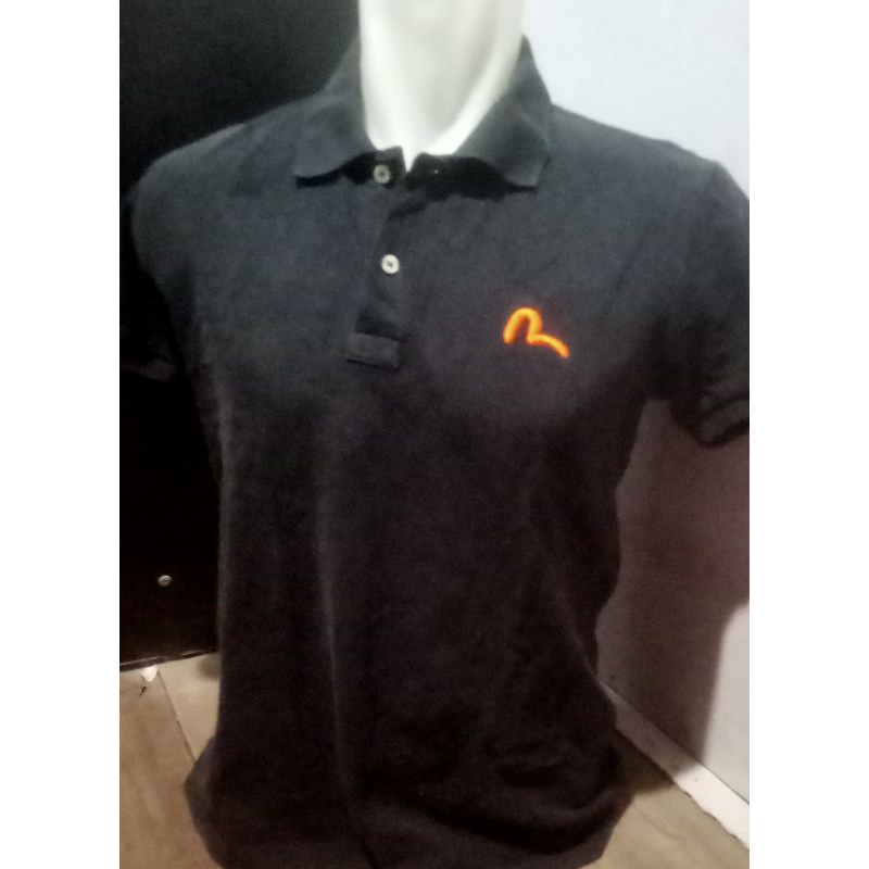 kaos polo branded Evisu preloved