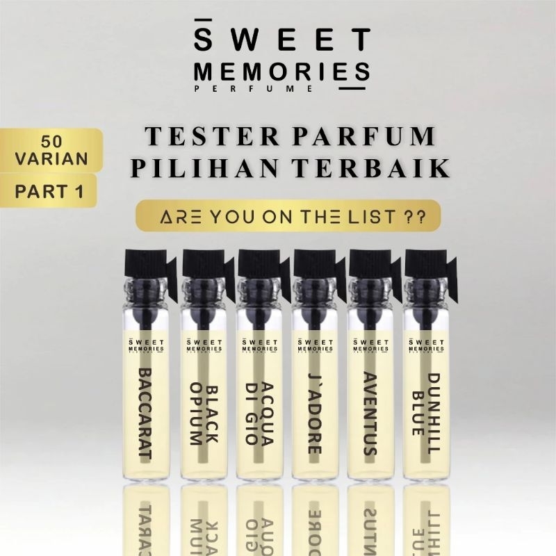 Parfum/Sweet Memories/Parfum Tester 1 ml/Tester Parfum Baccarat/Tester Black Opium