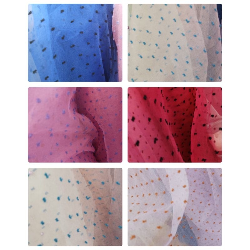 KAIN ORGANZA MOTIF BINTIK-BINTIK GARMENT