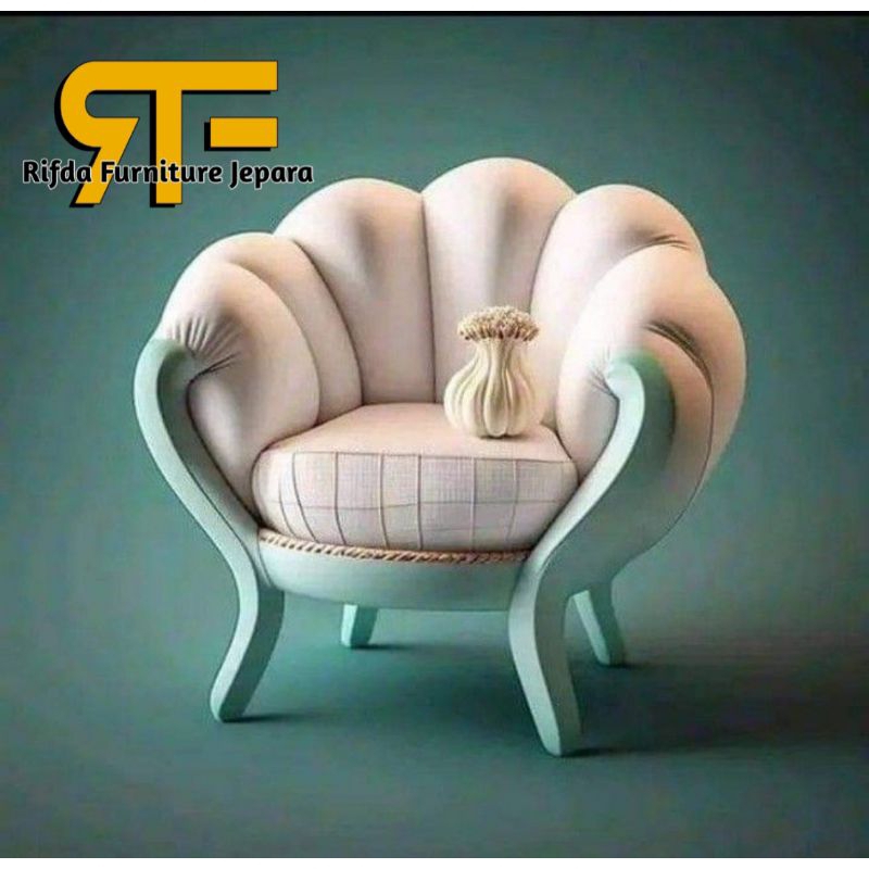 Kursi Sofa Single Kerang