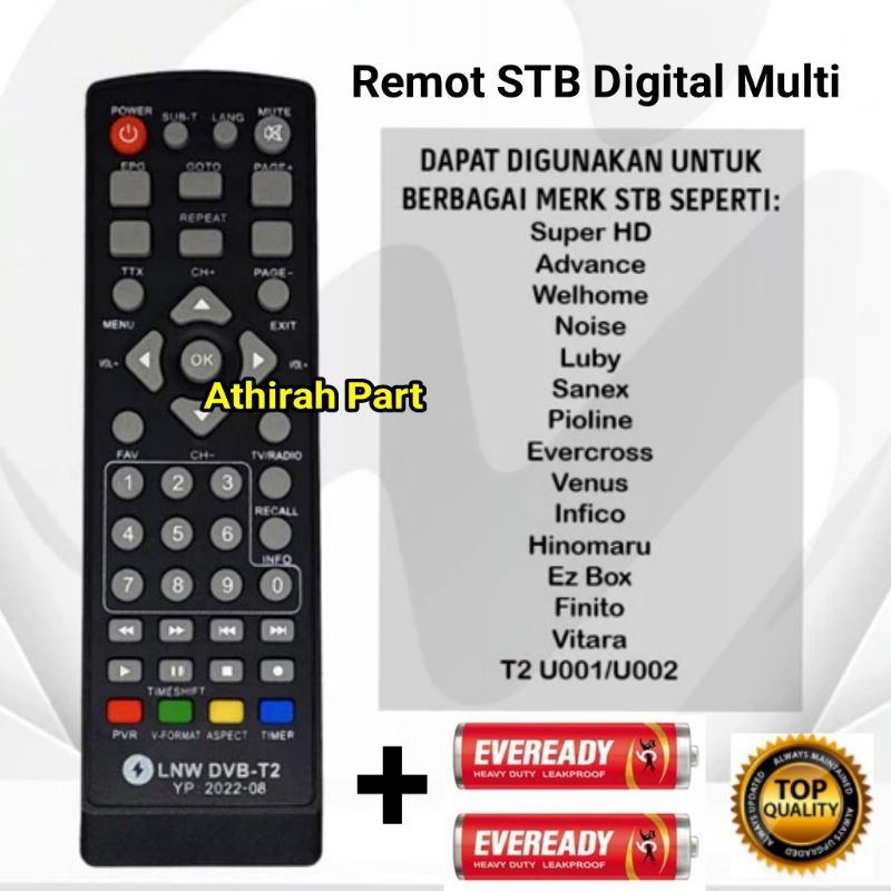 Remot STB Digital Multi Universal + Baterai