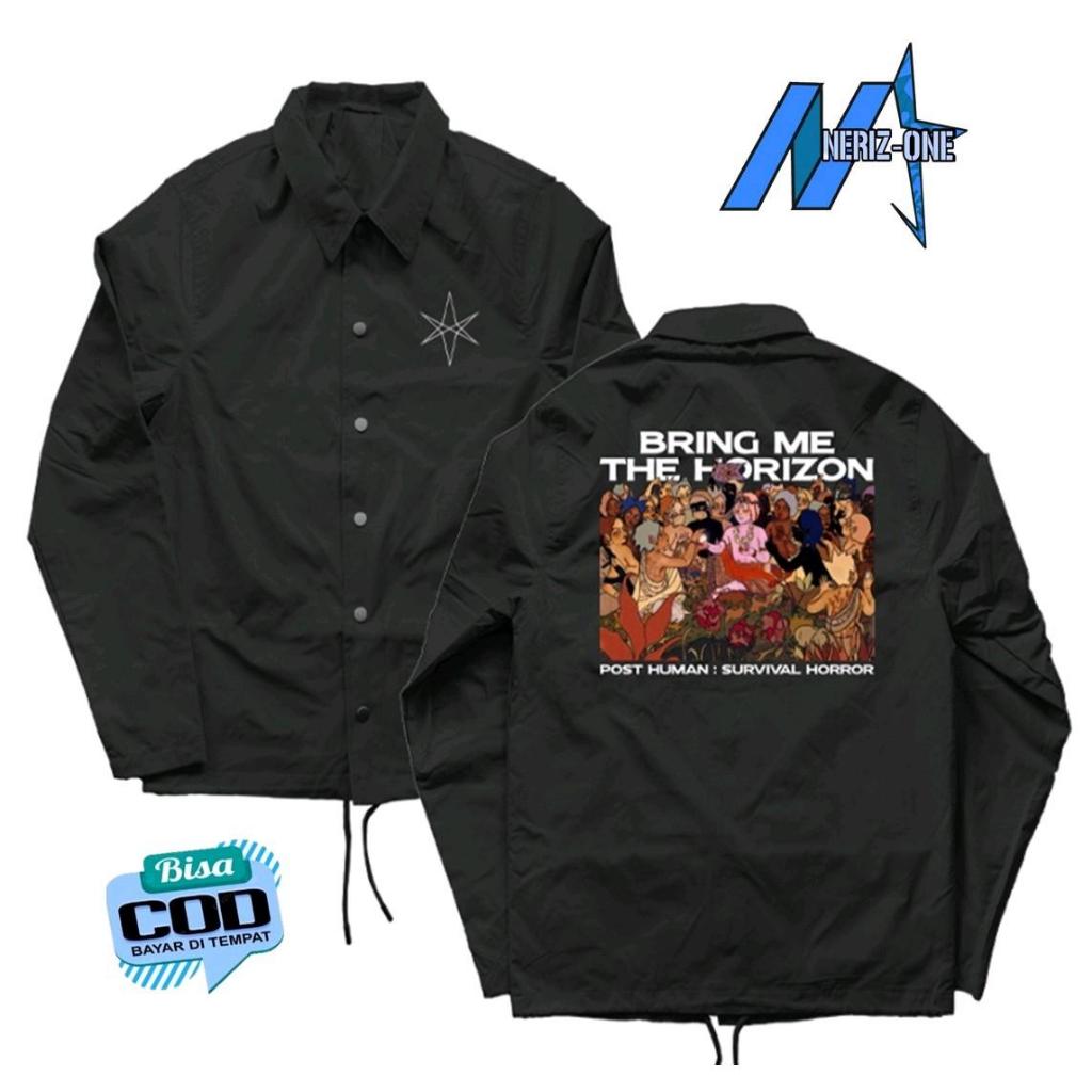 COACH JACKET BAND BRING ME THE HORIZON  | JACKET WINDBREAKER BMTH BAHAN PARASUT ANTI AIR PRIA WANITA
