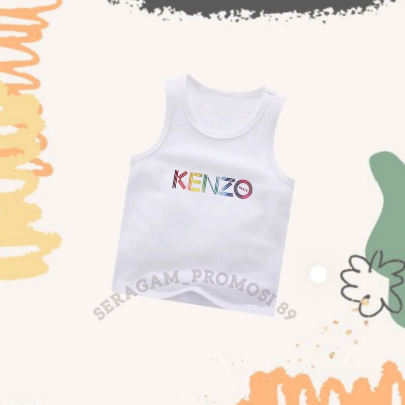 Singlet Cotton Anak Laki-laki KENZS / Kaos Dalam Singlet Anak Unisex / Singlet Tank top Anak-Anak / 