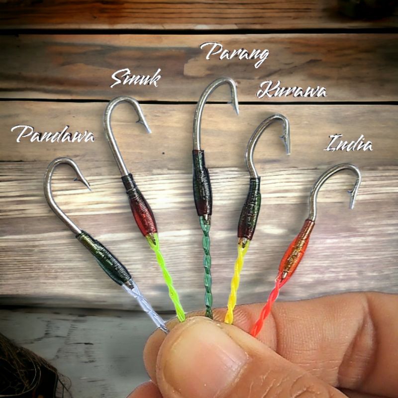 Urek belut baja murah pancing sidat sawah kail baja india anti karat tali kuat siap pakai