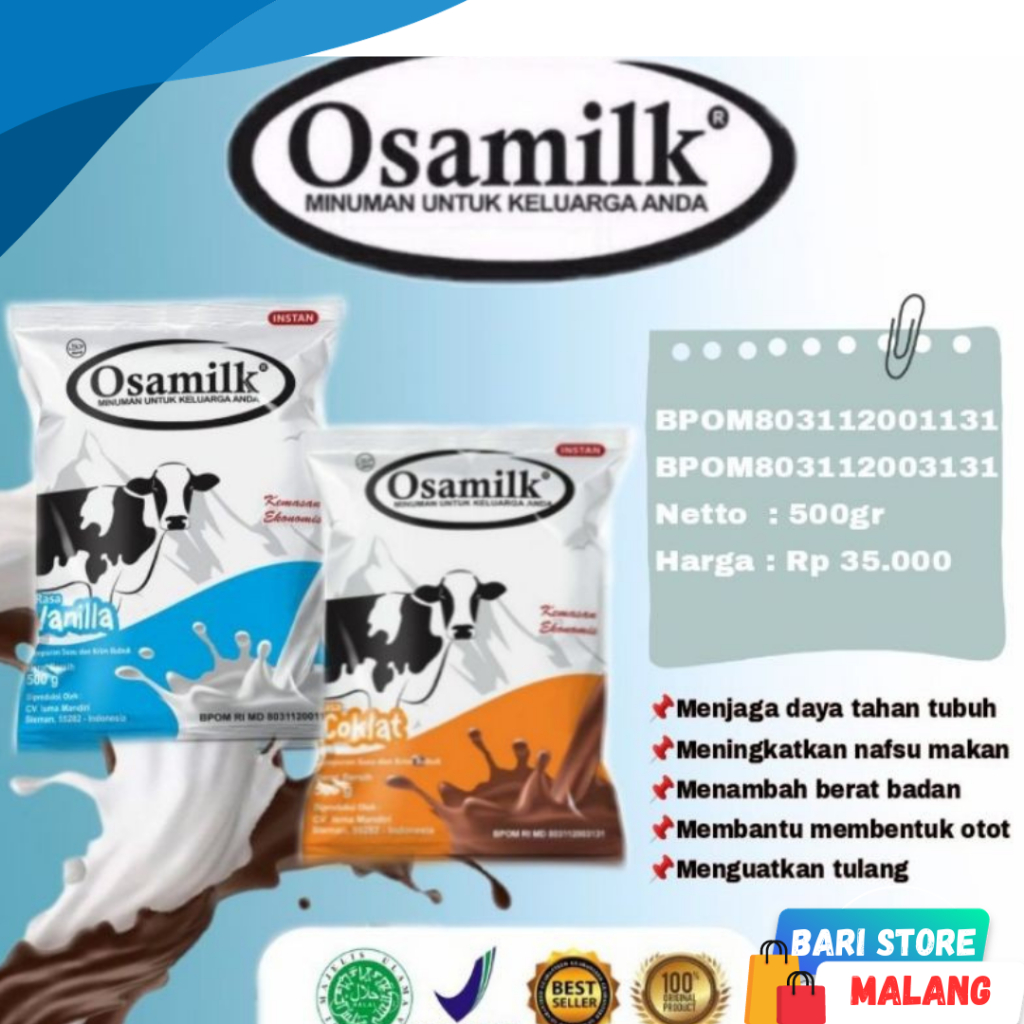 

OSAMILK SUSU PENGGEMUK BADAN ORI SUSU KESEHATAN SUSU BUBUK