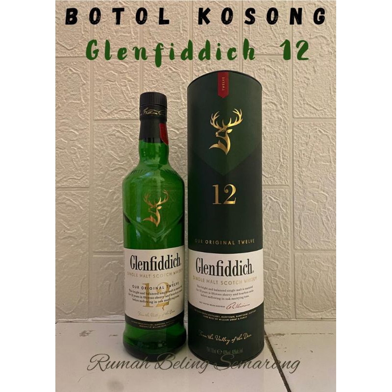 botol kosong glenfidich 12