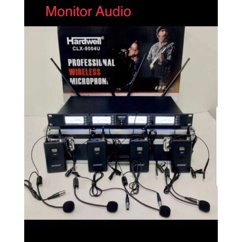 Mic Wireless Hardwell CLX 9004 U CLX9004U 4 Clip Headset