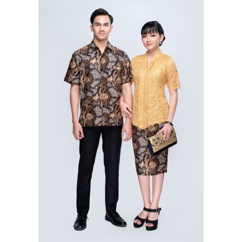 Couple kelurga (sarimbit) couple kebaya set brokat furing mama papa dan anak bisa dibeli terpisah