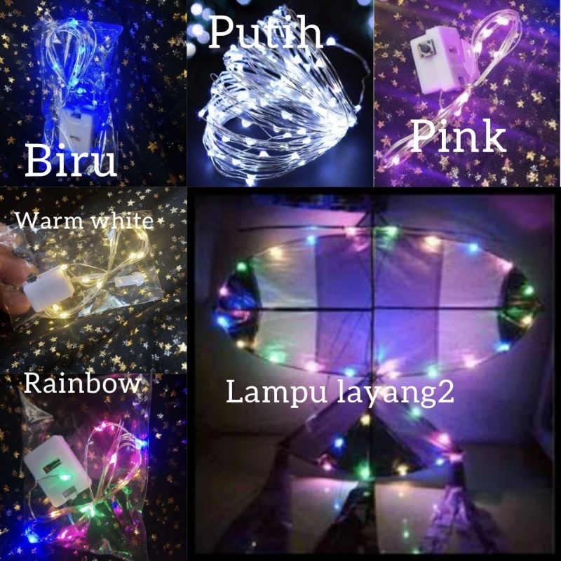 Lampu layang-layang/lampu dekorasi/lampu led kawat mini