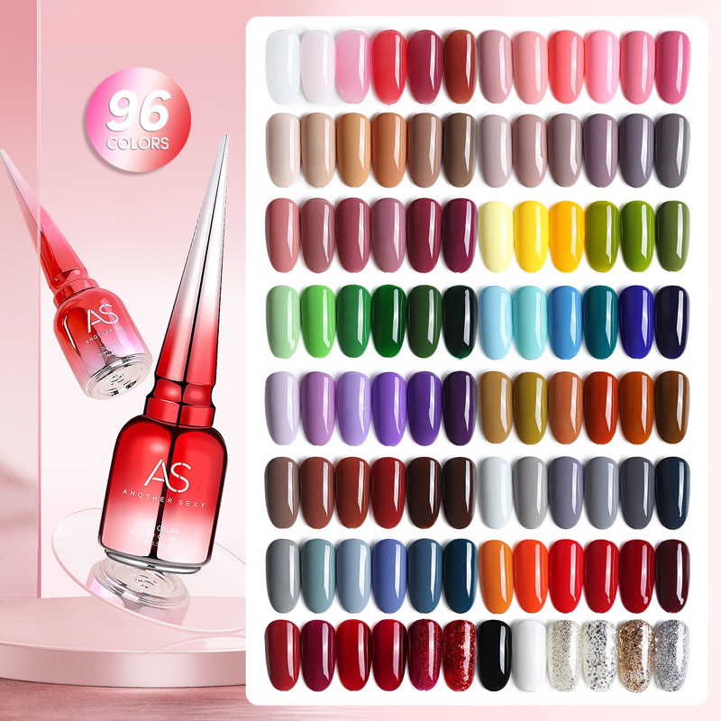 51-96 AS GEL 96 WARNA GEL POLISH SET 15ml PREMIUM / KUTEK GEL ANOTHER SEXY 96 COLOR GEL POLISH