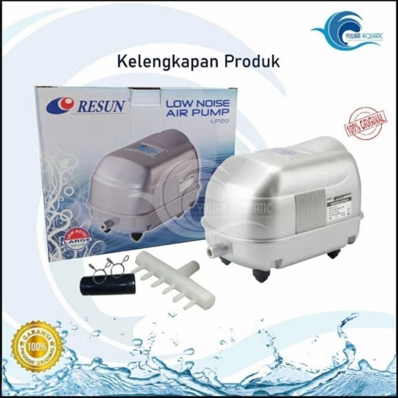 Pompa Udara Aerator Aquarium kolam Resun Lp 20