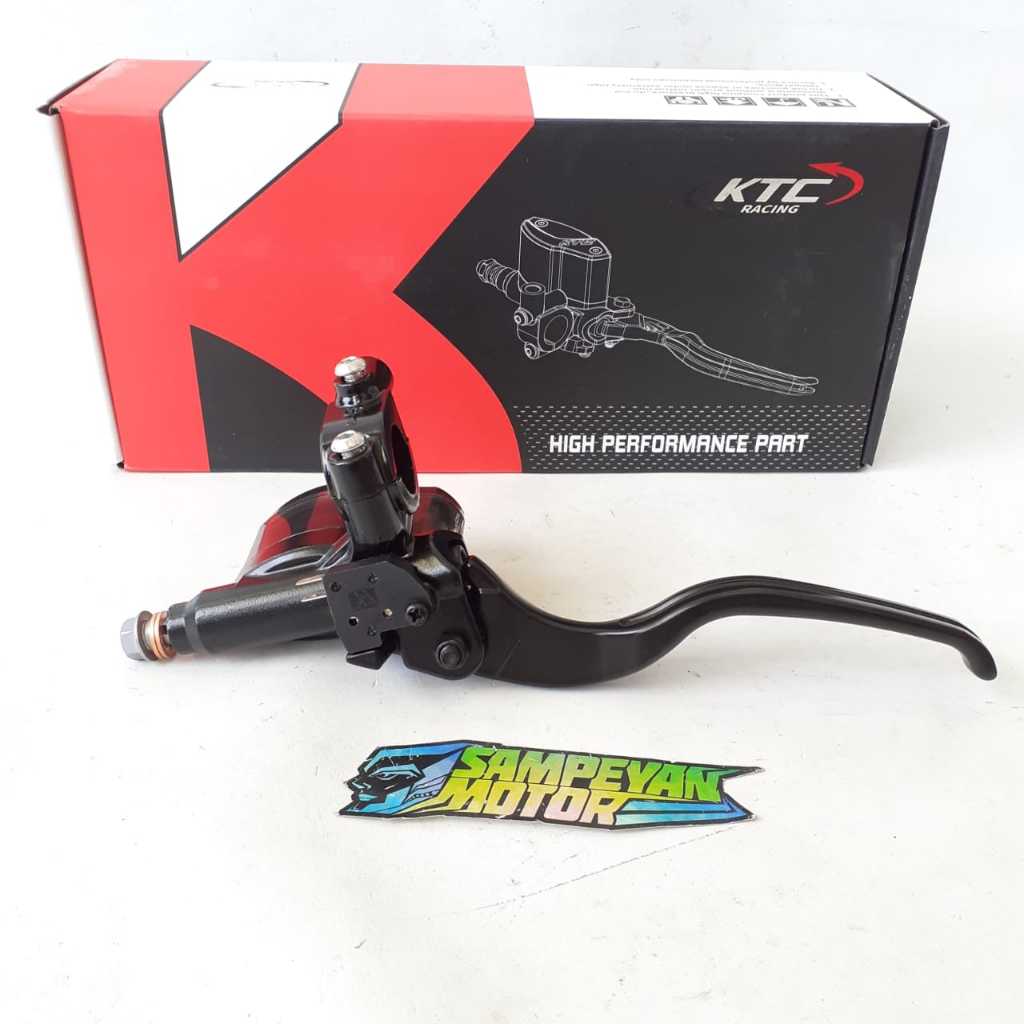 Master Rem Atas Kanan Kiri Set Handle Hidrolis Tabung Type Zen KTC Racing Ukuran 14mm Hitam Original