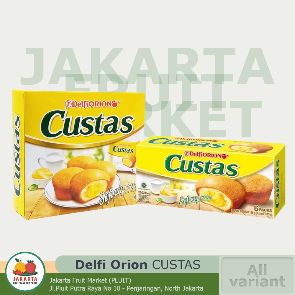 

(MAKANAN RINGAN) DELFI ORION CUSTAS SOFT CUP CAKE kue korea