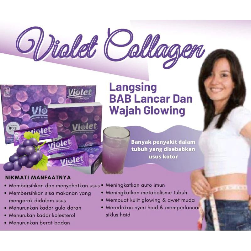 Violet Collagen BASU membantu menurunkan berat badan