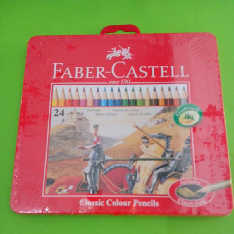 

Pensil Warna Classic Colour Pencils Faber Castell 24 warna TIN CASE