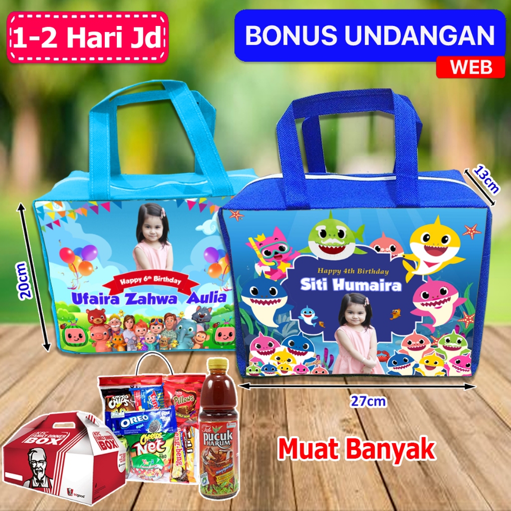 

Goodie Bag Ulang Tahun Anak Custom Baby Shark