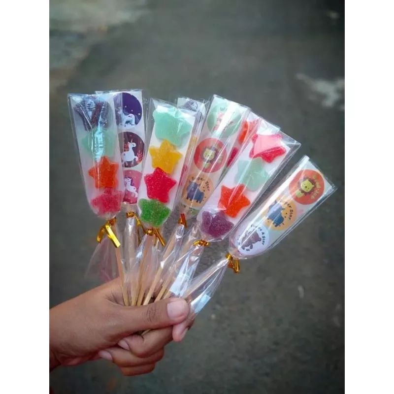 

1 pack 100 pcs, 50 pcs, 10pcs permen sate jelly viral