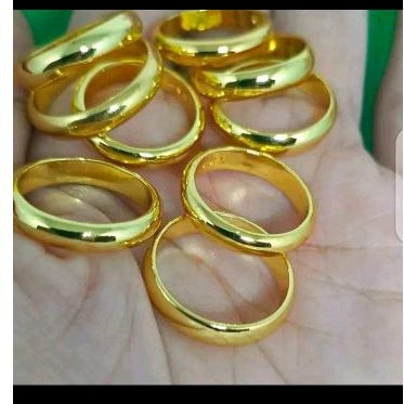 cincin polos emas cincin nikahan atau tunangan couple dll