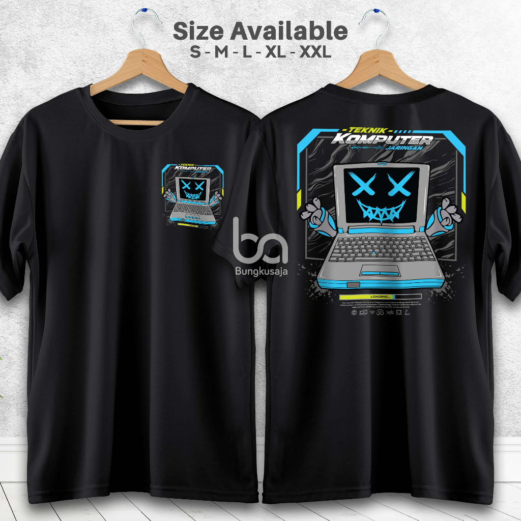 Kaos Jurusan TKJ Teknik Komputer Jaringan Baju Seragam Sekolah Kejuruan Tshirt Premium