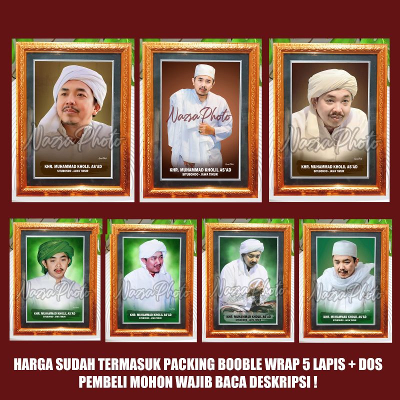 FOTO KHR KHOLIL AS'AD + PIGORA KACA 10RS (30*40cm)