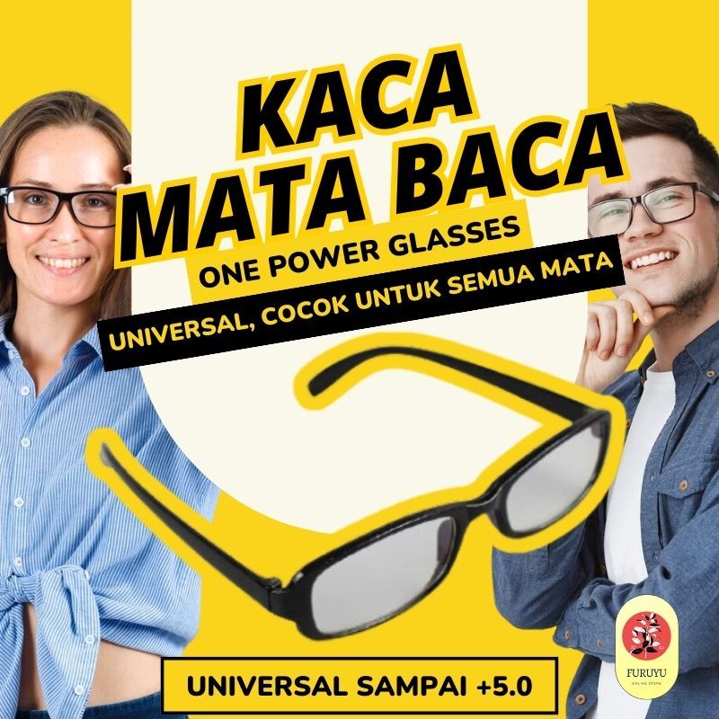 Kacamata Baca Plus Auto Focus ONE POWER GLASS READERS Unisex Oval Kotak