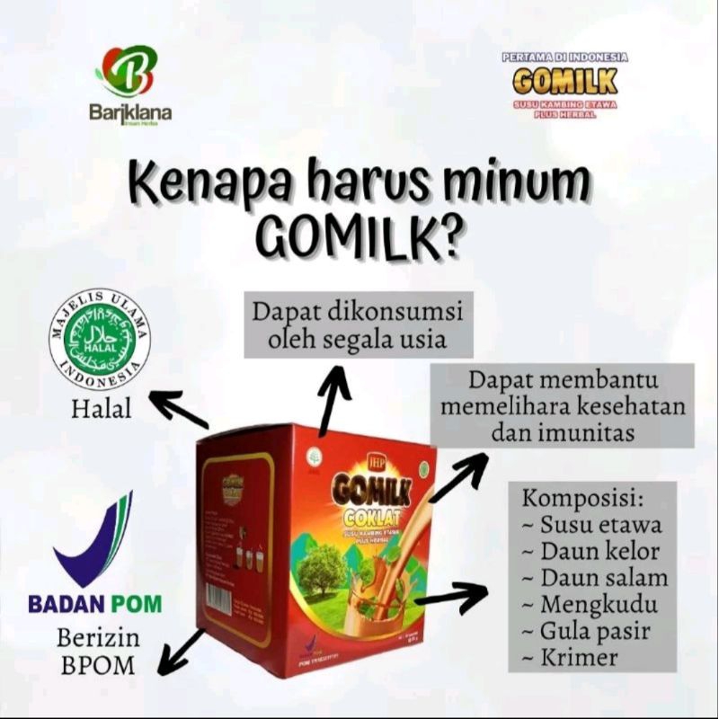 

GOMILK Sachet 25gr bisa dicampur varian rasa
