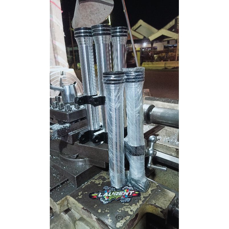 Bottom shok depan Mio bubut kilap