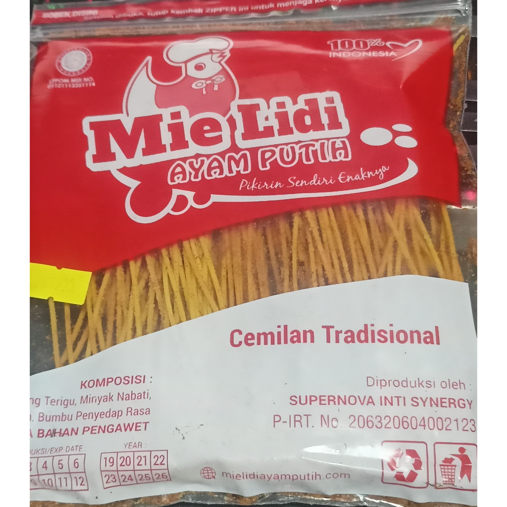 

Mie Lidi Ayam Putih