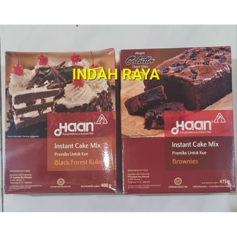 

HAAN BLACK FOREST KUKUS 400g & BROWNIES 475g per ktk