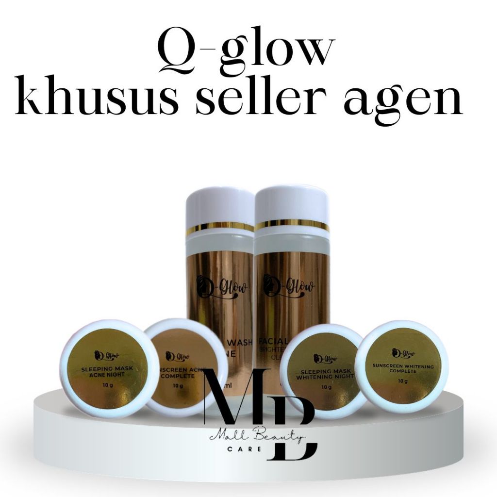 KHUSUS SELLER AGEN Q GLOW SKINCARE BPOM PAKETAN/ECER SEMUA JENIS KULIT BPOM ORIGINAL ACNE WHITENING 