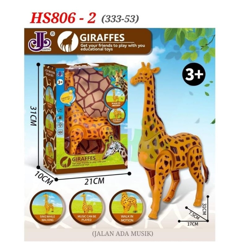 mainan jerapah mainan hewan