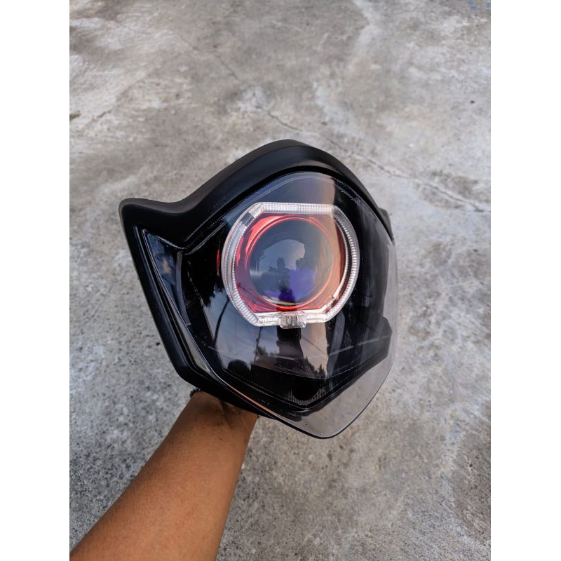 lampu depan vixion old set biled AES turbo SE  headlamp Vixion old/NVA  set biled lampu biled vixion