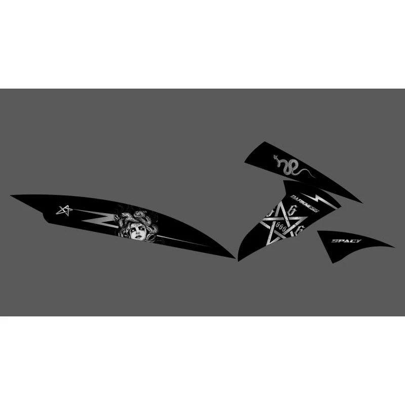 STICKER STRIPING SPACY TRANSPARAN CUSTOM MOTIF MEDUSA BINTANG