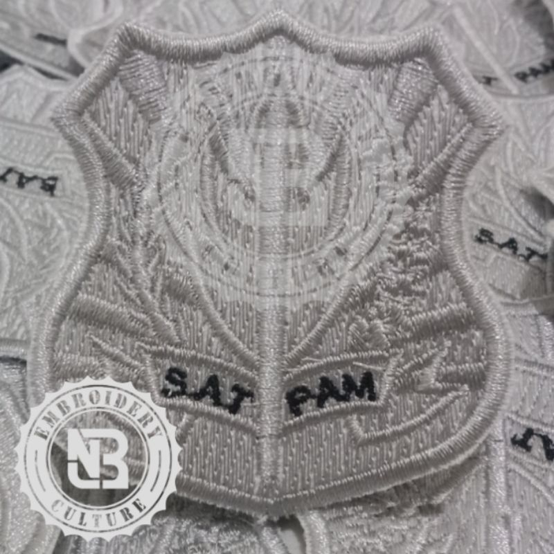 Bordir kewenangan satpam//patch kewenangan satpam//logo kewenangan satpam