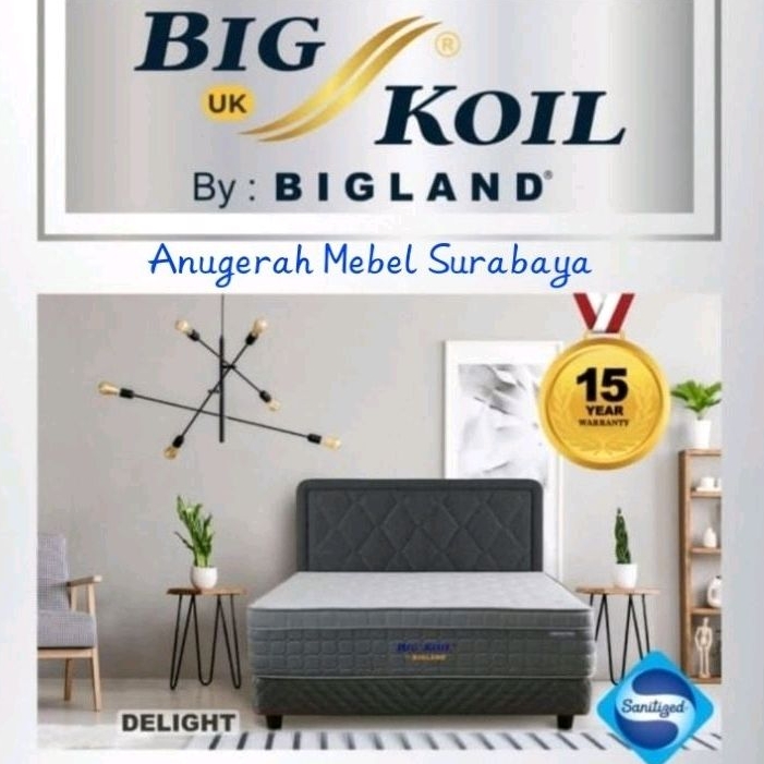 Kasur Springbed Bigland Big Koil Pocket Plush Top [SURABAYA & SIDOARJO]