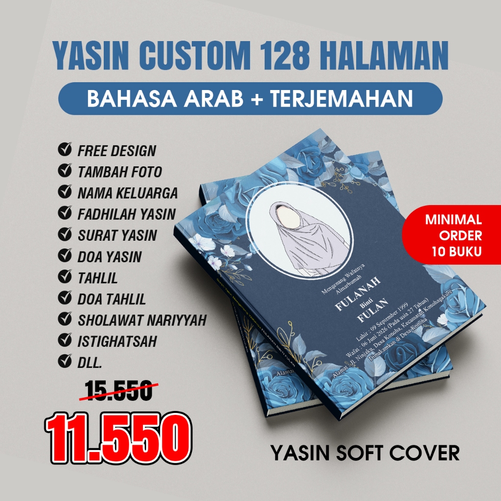 Cetak Buku Surat Yasin dan Tahlil Custom