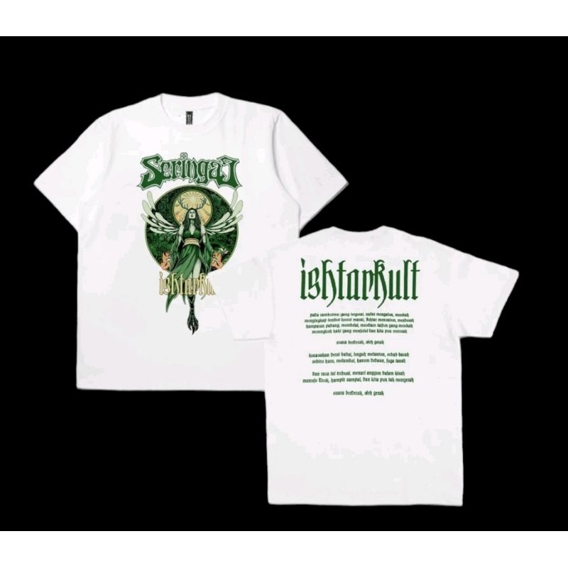 T-shirt Band Seringai Ishtarkult x Jager Meister ft Danilla Riyadi White