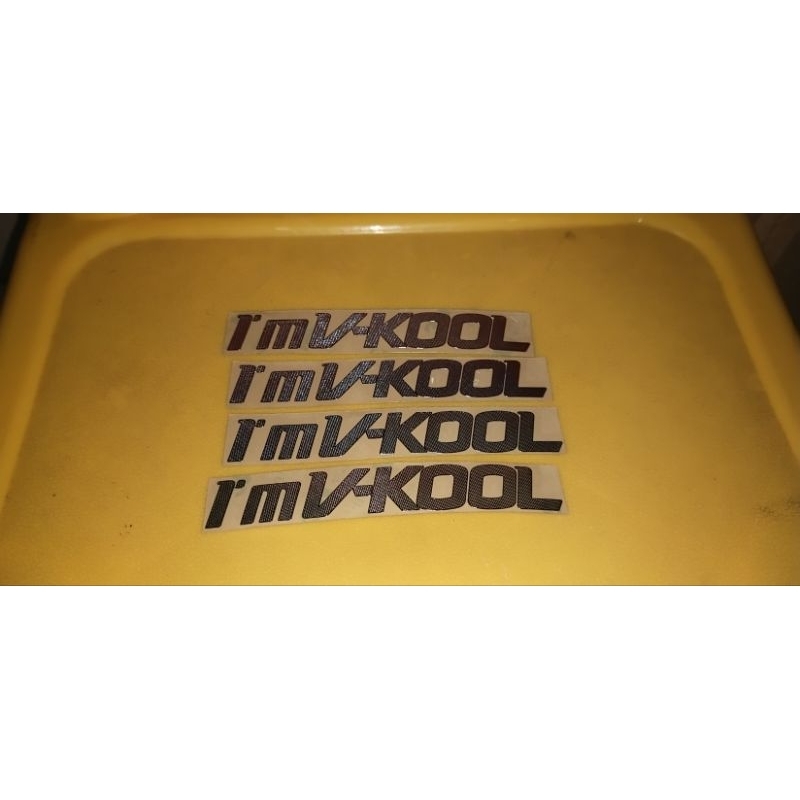 Stiker kaca film mobil Im V-Kool original ukuran besar