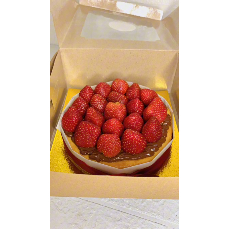 

Nutella mix Strawberry cheese cake (full strawberry)