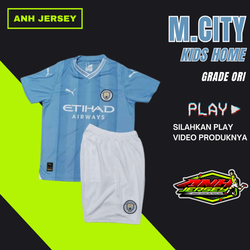 (KIDS) JERSEY BAJJU BOLA ANAK (CITY) HOME 2023 2024