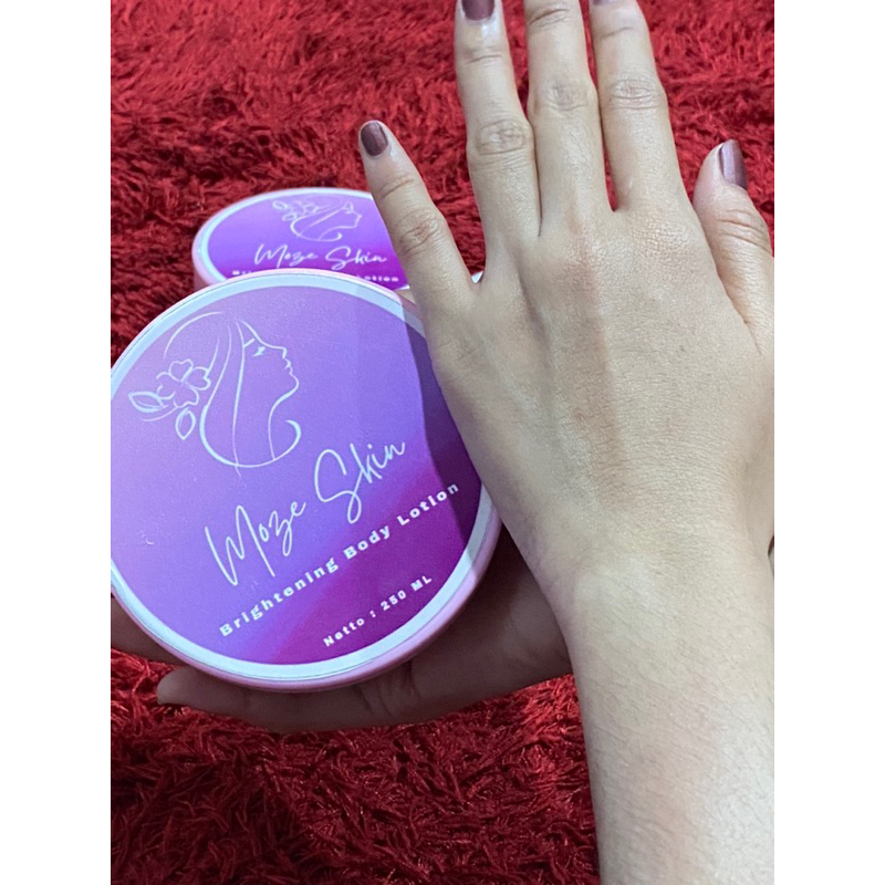 MOZE SKIN | LOTION HB PEMUTIH UNTUK KULIT BADAK YG SUSAH PUTIH | 250gram