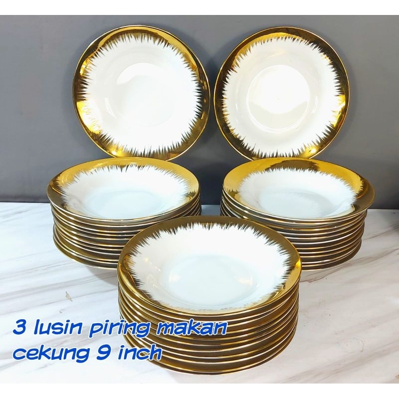 SET PIRING 3LUSIN + PACKING KAYU